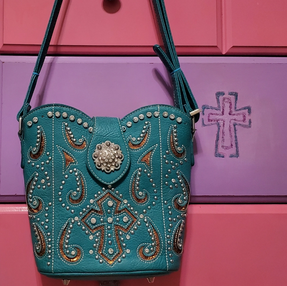❤Turquoise Crossbody bag